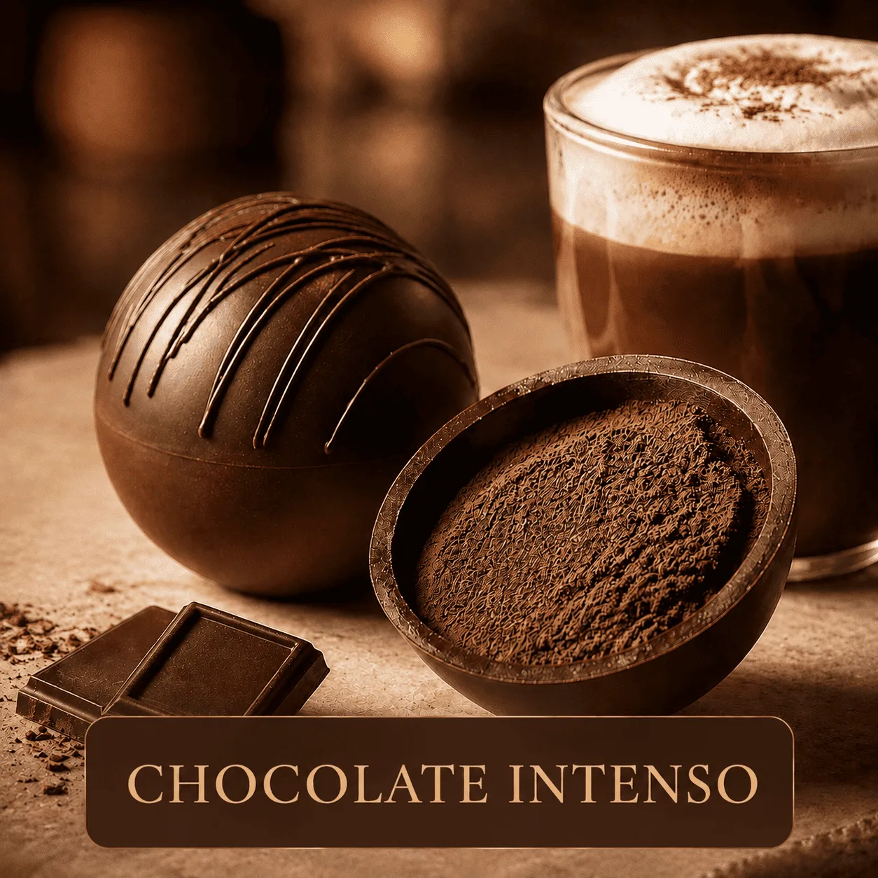 Cápsula artesanal sabor Chocolate Intenso